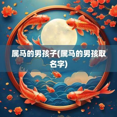 属马的男孩子(属马的男孩取名字)