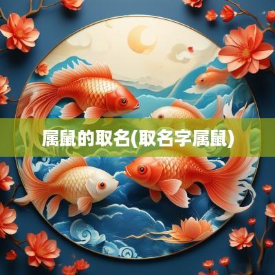 属鼠的取名(取名字属鼠)
