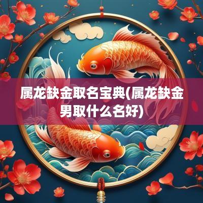 属龙缺金取名宝典(属龙缺金男取什么名好)
