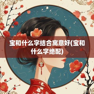 宝和什么字结合寓意好(宝和什么字绝配)
