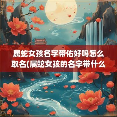 属蛇女孩名字带佑好吗怎么取名(属蛇女孩的名字带什么比较好)