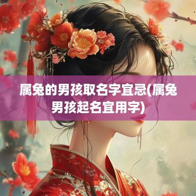 属兔的男孩取名字宜忌(属兔男孩起名宜用字)