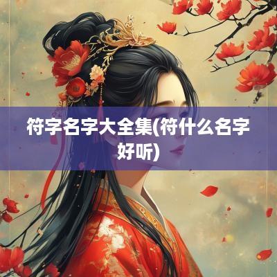 符字名字大全集(符什么名字好听)