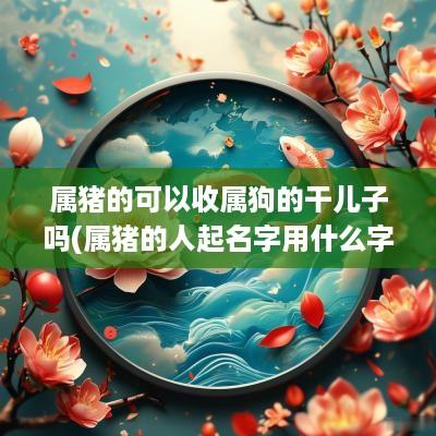 属猪的可以收属狗的干儿子吗(属猪的人起名字用什么字好)
