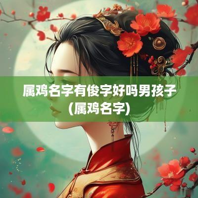 属鸡名字有俊字好吗男孩子(属鸡名字)