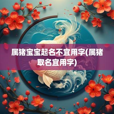 属猪宝宝起名不宜用字(属猪取名宜用字)