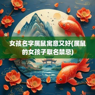 女孩名字属鼠寓意又好(属鼠的女孩子取名禁忌)