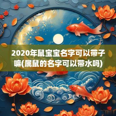 2025年鼠宝宝名字可以带子嘛(属鼠的名字可以带水吗)