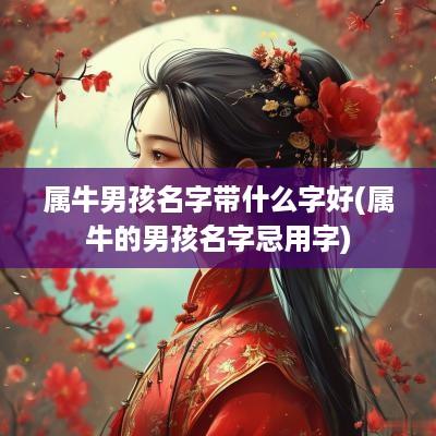 属牛男孩名字带什么字好(属牛的男孩名字忌用字)