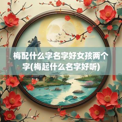 梅配什么字名字好女孩两个字(梅起什么名字好听)