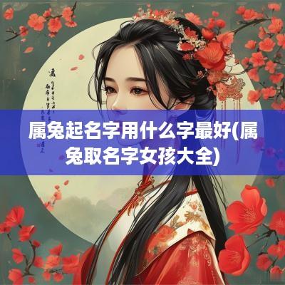 属兔起名字用什么字最好(属兔取名字女孩大全)