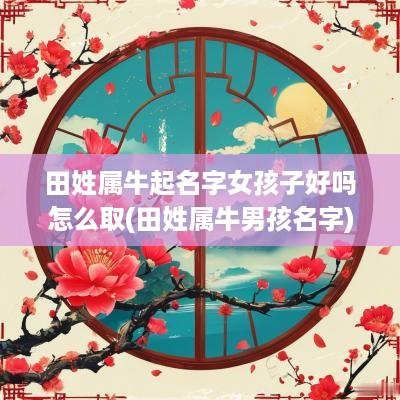田姓属牛起名字女孩子好吗怎么取(田姓属牛男孩名字)