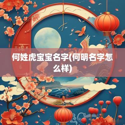 何姓虎宝宝名字(何明名字怎么样)