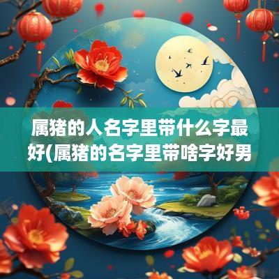 属猪的人名字里带什么字最好(属猪的名字里带啥字好男孩取名)