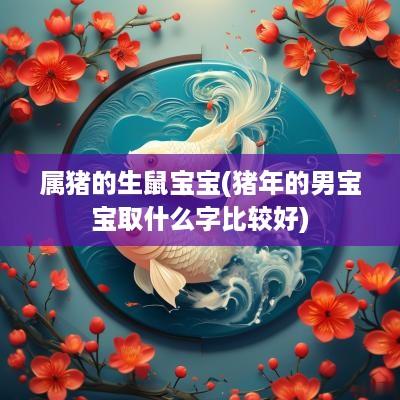 属猪的生鼠宝宝(猪年的男宝宝取什么字比较好)