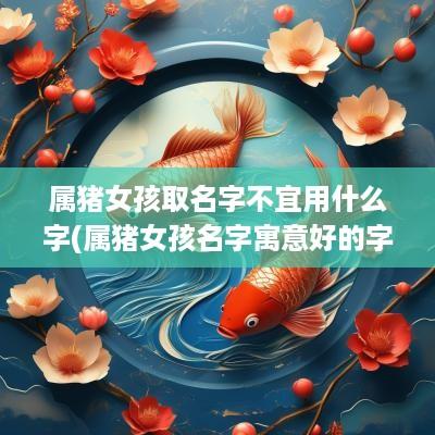 属猪女孩取名字不宜用什么字(属猪女孩名字寓意好的字)