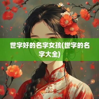 世字好的名字女孩(世字的名字大全)