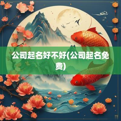 公司起名好不好(公司起名免费)
