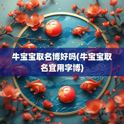 牛宝宝取名博好吗(牛宝宝取名宜用字博)