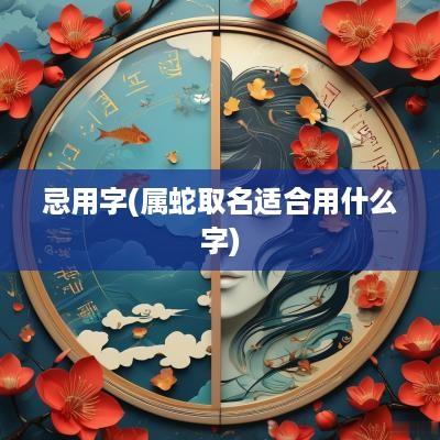 忌用字(属蛇取名适合用什么字)
