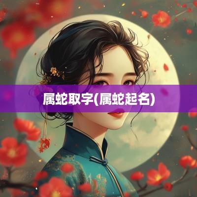 属蛇取字(属蛇起名)