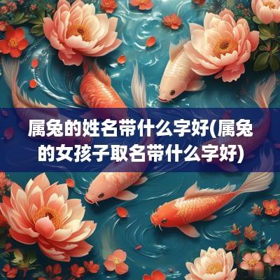 属兔的姓名带什么字好(属兔的女孩子取名带什么字好)