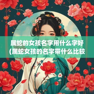 属蛇的女孩名字用什么字好(属蛇女孩的名字带什么比较好)