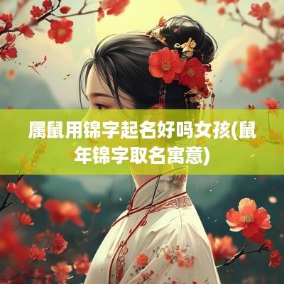 属鼠用锦字起名好吗女孩(蛇年锦字取名寓意)