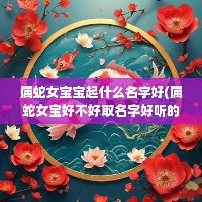 属蛇女宝宝起什么名字好(属蛇女宝好不好取名字好听的)