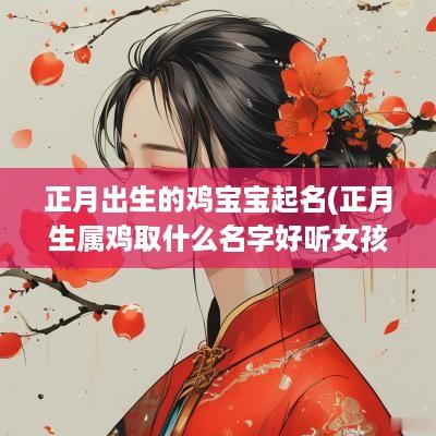 正月出生的鸡宝宝起名(正月生属鸡取什么名字好听女孩)
