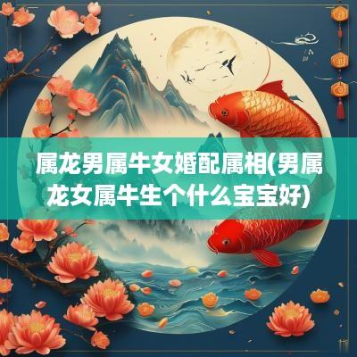 属龙男属牛女婚配属相(男属龙女属牛生个什么宝宝好)