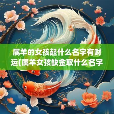 属羊的女孩起什么名字有财运(属羊女孩缺金取什么名字)