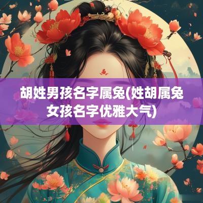 胡姓男孩名字属兔(姓胡属兔女孩名字优雅大气)