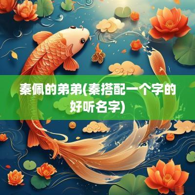 秦佩的弟弟(秦搭配一个字的好听名字)