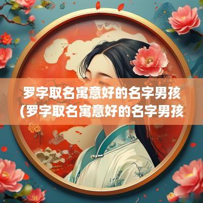 罗字取名寓意好的名字男孩(罗字取名寓意好的名字男孩子)