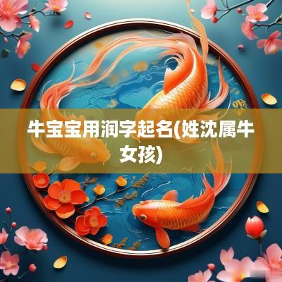 牛宝宝用润字起名(姓沈属牛女孩)