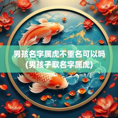 男孩名字属虎不重名可以吗(男孩子取名字属虎)