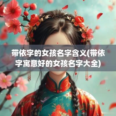 带依字的女孩名字含义(带依字寓意好的女孩名字大全)