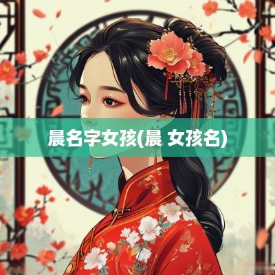 晨名字女孩(晨 女孩名)