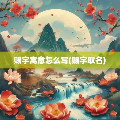 赐字寓意怎么写(赐字取名)