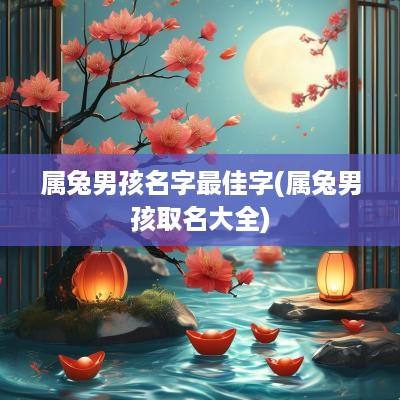 属兔男孩名字最佳字(属兔男孩取名大全)
