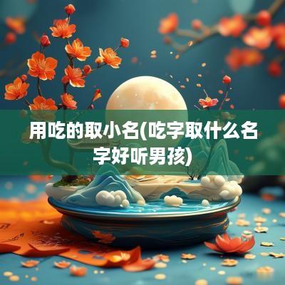用吃的取小名(吃字取什么名字好听男孩)