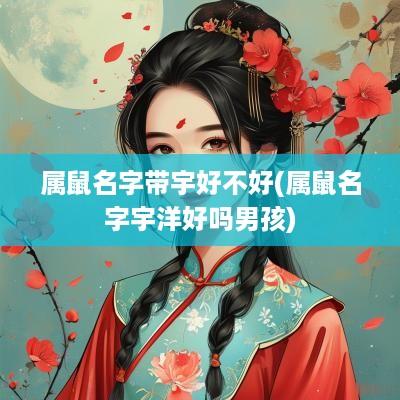 属鼠名字带宇好不好(属鼠名字宇洋好吗男孩)