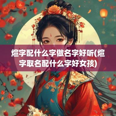 煊字配什么字做名字好听(煊字取名配什么字好女孩)