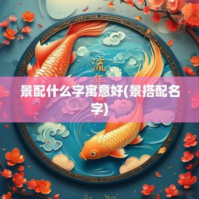景配什么字寓意好(景搭配名字)