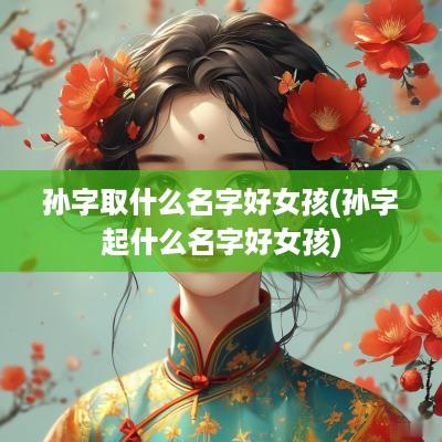 孙字取什么名字好女孩(孙字起什么名字好女孩)