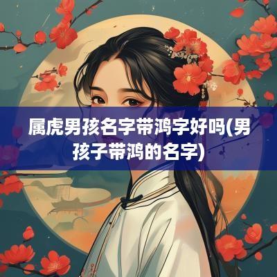 属虎男孩名字带鸿字好吗(男孩子带鸿的名字)