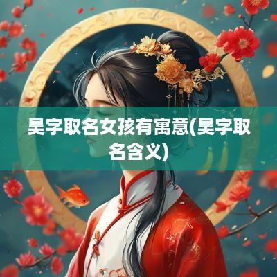 昊字取名女孩有寓意(昊字取名含义)