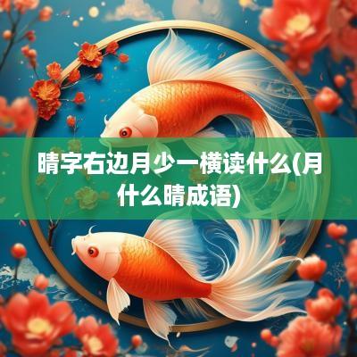 晴字右边月少一横读什么(月什么晴成语)