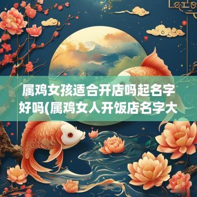 属鸡女孩适合开店吗起名字好吗(属鸡女人开饭店名字大全)